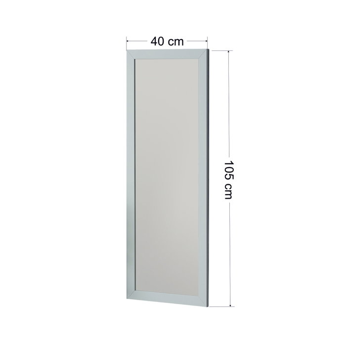 Hanah Home Espejo de cristal de muelle Blanco